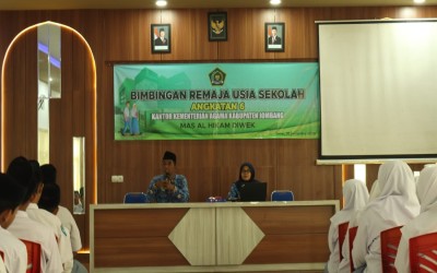 FONDASI DIRI DIMULAI HARI INI: Kemenag Jombang Laksanakan BRUS di MA Al Hikam, Bekali Siswa X dan XI dengan Prinsip Hidup Abadi